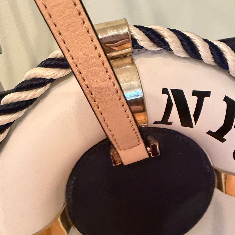 Kate Spade Expand Your Horizons Life Preserver Francis Tote Rare - Picture 7 of 7